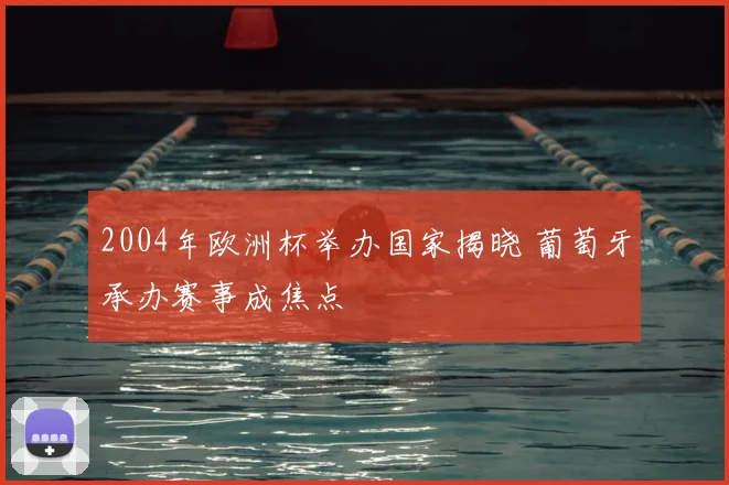 2004年欧洲杯举办国家揭晓 葡萄牙承办赛事成焦点
